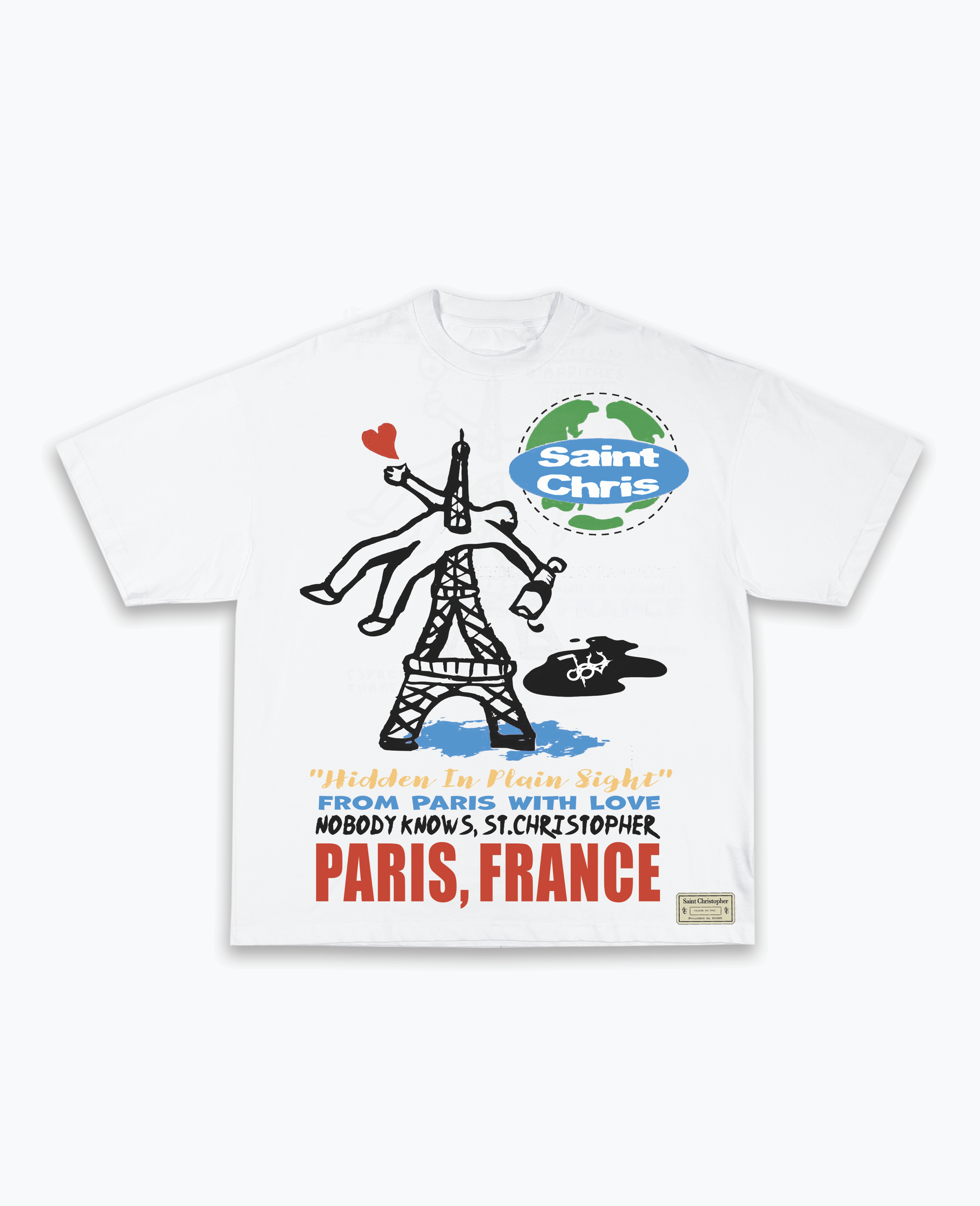 Saint Christopher “From Paris With Love" T Shirt